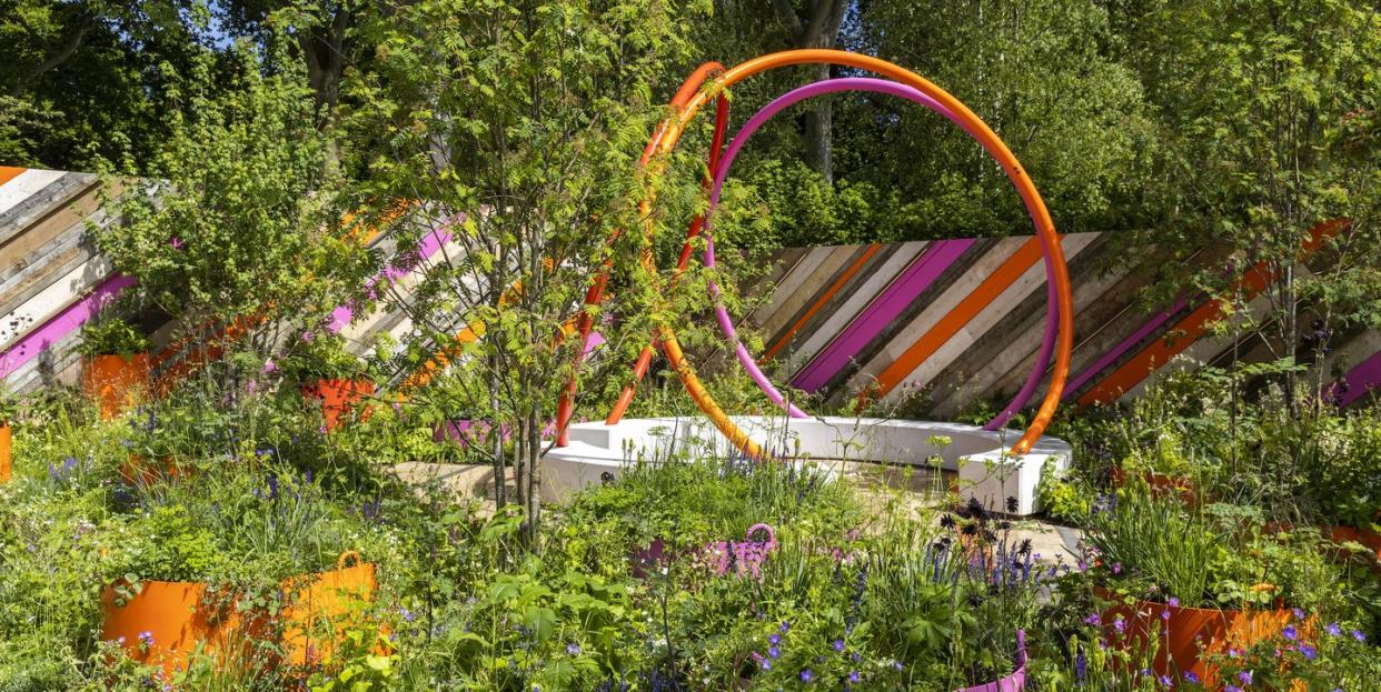 cityscapes' st mungos putting down roots garden, rhs chelsea 2022