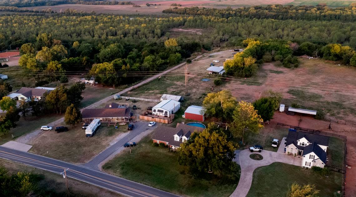 The homes where the Byrd families lived in Noble, Oklahoma, had only one road that could get them in and out of the area. Gene Byrd was waiting for medical help that was blocked by a train after he suffered a heart attack.