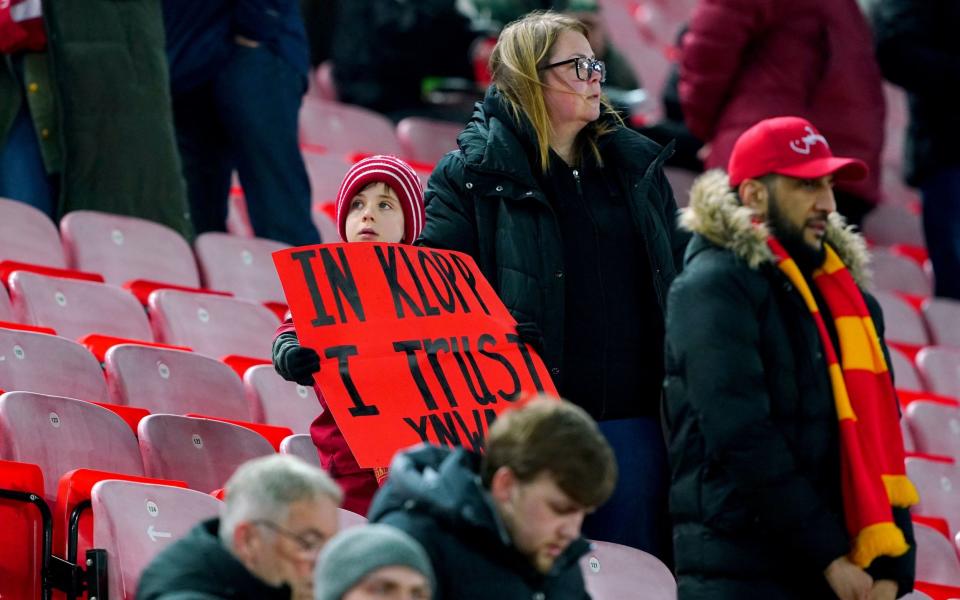 Fan with Klopp sign - PA