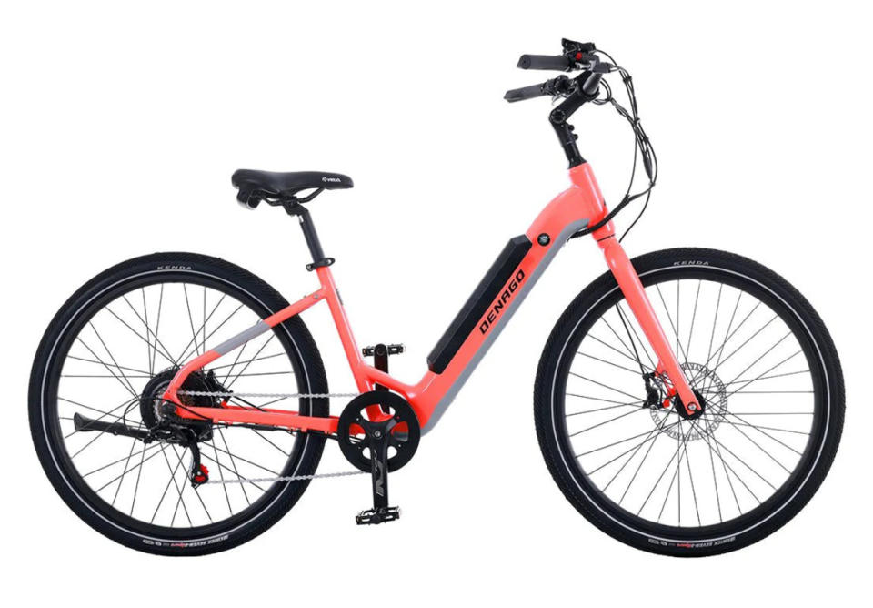 <p>Denago</p>Denago City 1 Step-Thru – $999<ul><li>Motor: 500 W rear hub motor</li><li>Battery: 653 Wh LG cells (50Nm torque)</li><li>Range: 60+ miles</li><li>Class 3 (Up to 28 mph)</li></ul><p>The <a href="https://clicks.trx-hub.com/xid/arena_0b263_bikemag?event_type=click&q=https%3A%2F%2Fgo.skimresources.com%3Fid%3D106246X1715787%26xs%3D1%26url%3Dhttps%3A%2F%2Fdenago.com%2Fcollections%2Fdeals%2Fproducts%2Fdenago-city-1-0-step-thru-ebike&p=https%3A%2F%2Fwww.bikemag.com%2Febikes%2Fbest-budget-e-bike-deals-of-the-holiday-season-every-bike-under-1200&ContentId=ci02d1defd600024b6&author=Bruno%20Long&page_type=Article%20Page&site_id=cs02b509c8100626e2&mc=www.bikemag.com" rel="nofollow noopener" target="_blank" data-ylk="slk:Denago City 1 Step Thru;elm:context_link;itc:0;sec:content-canvas" class="link ">Denago City 1 Step Thru</a> electric bike is a game-changer for urban commuting. Its step-thru design ensures easy mounting and dismounting, perfect for riders of all sizes. The 5000-watt motor provides smooth and efficient pedal assistance, effortlessly navigating city streets and inclines. The integrated 653 Wh battery offers an impressive range of up to 60 miles, making it a reliable choice for daily commuting. </p><p>With a comfortable riding position and responsive handling, the City 1 Step Thru prioritizes rider comfort. The sleek design, coupled with quality components, showcases Denago's commitment to style and functionality, making this e-bike a standout option for those seeking a practical and stylish urban ride.</p>