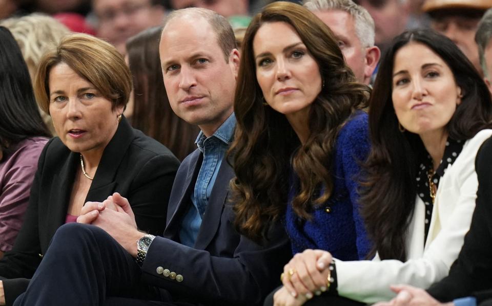 The Prince and Princess of Wales appeared to enjoy themselves at the match - USA TODAY Sports