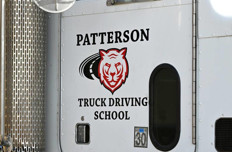 Patterson High Truck driving school at Patterson High School in Patterson, Calif., Friday, Oct. 27, 2023.