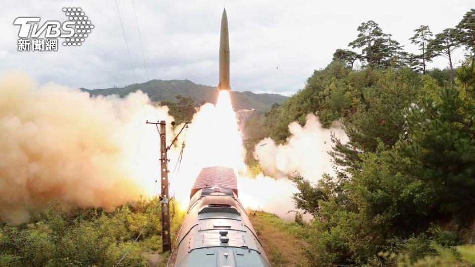 北韓一射飛彈就引發日韓強烈炮轟。（圖／AP）