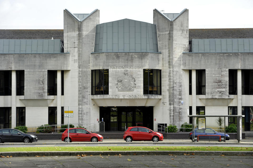 A general view of Swansea Crown Court in Swansea, south Wales.