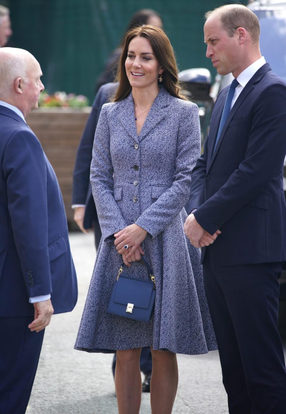 The Duke and Duchess of Cambridge arrive to attend the official opening of the Glade of Light Memorial