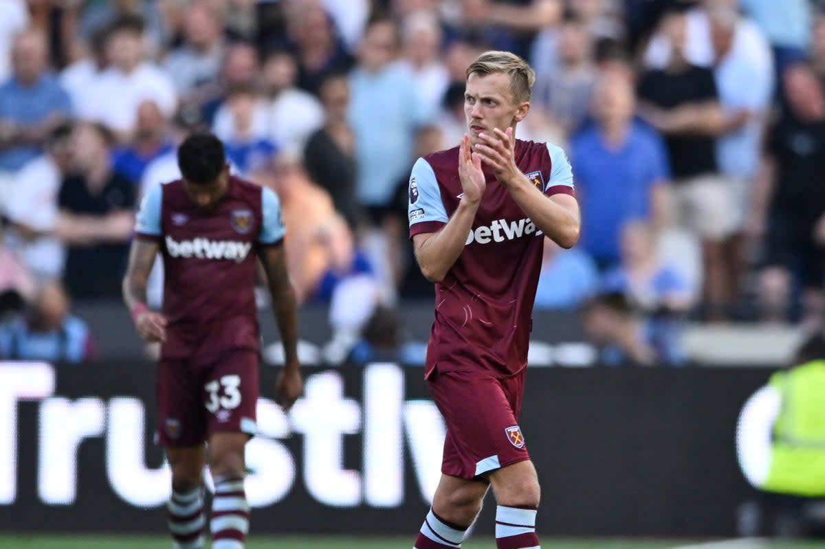 Great start: Ward-Prowse got two assists on his first appearance for West Ham  (REUTERS)