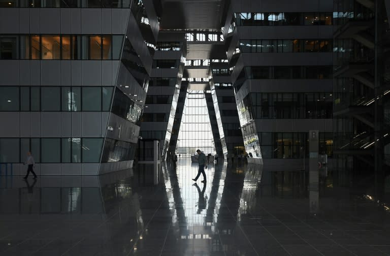 The futuristic main hall at NATO's new billion-euro Brussels headquarters is a world away from the drab offices it replaces