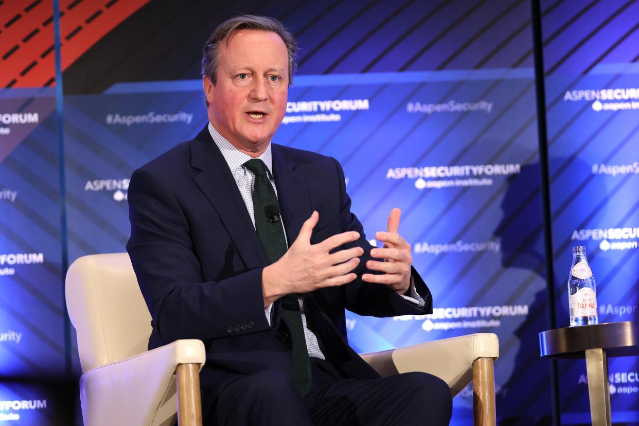 Foreign secretary David Cameron spoke at the Aspen Security Forum (Getty Images)