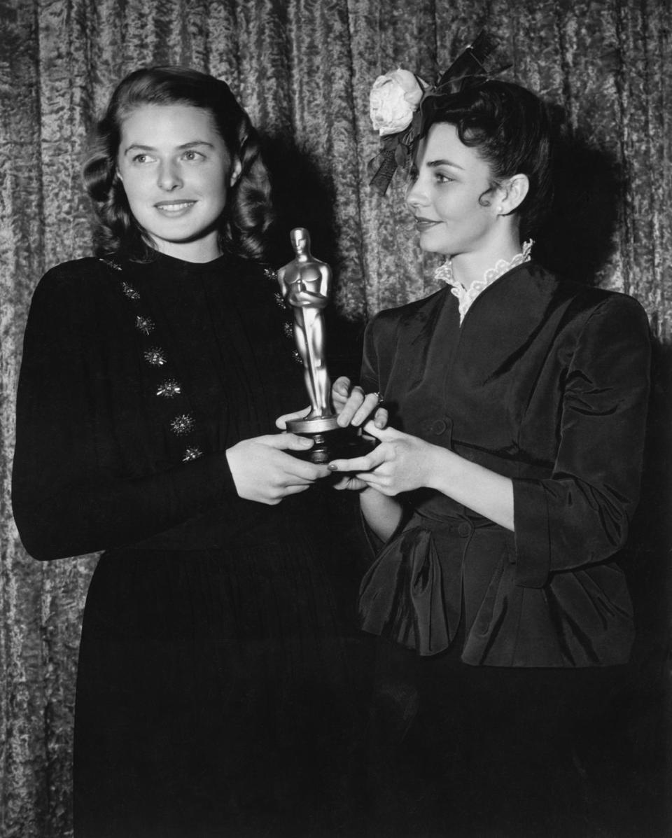 <p>Bergman won her first of three Oscars for the psychological thriller film <em>Gaslight</em>. The film was nominated for seven total Oscars and also won for Best Production Design.</p>