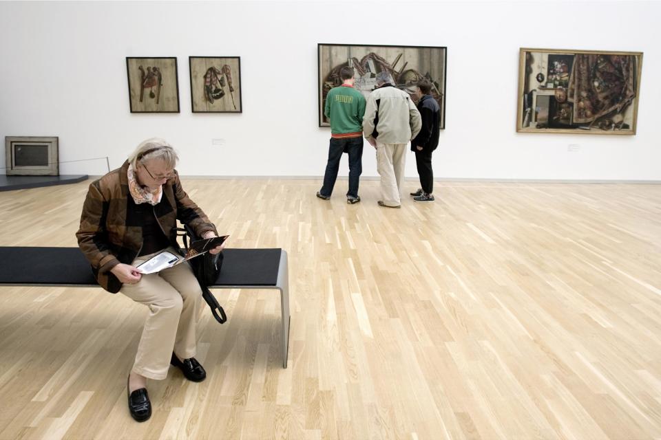 FILE - This is a Oct. 7, 2010, file photo of people visiting the 'Statens Museum for Kunst', Museeum of art, in Copenhagen, Denmark. (AP Photo/Polfoto/Jens Panduro, file) DENMARK OUT