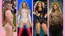<p> <strong>Beyoncé's best looks are as iconic as her illustrious discography itself, with the singer's statement style only getting bigger and bolder as the years go on.</strong> </p> <p> From her Destiny's Child days, clad in iconic noughties trends to her shimmering red carpet gowns, Beyoncé Carter-Knowles knows a thing or two about looking great and picking the best dresses and designer heels - and she's rocked some incredible hair styles over the years, from long locks to short hairstyles that make us want to book a salon appointment.  </p> <p> 'Queen Bey' as she's affectionately known by her fanbase, is as much a titan in the music industry as she is in the fashion world, in fact, the term 'fashion royalty' springs to mind when recalling her catalogue of looks.  </p> <p> The <em>Drunk In Love </em>singer has headlined at some of the most famous music venues across the globe and walked countless red carpets, always dressed in a veritable showstopper. So we've rounded her most iconic looks of all time... </p>