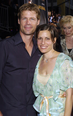 Joel Gretsch and wife Melanie Shatner at the LA premiere of Dreamworks SKG's Collateral -2004 Photo: