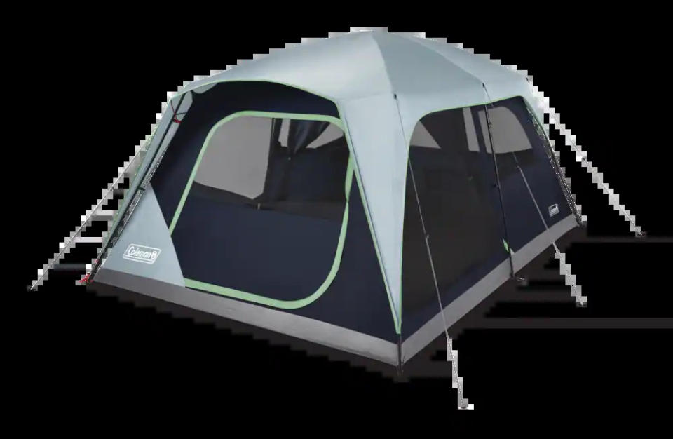 Coleman 3-Season, 10-Person Camping Cabin Tent. Image via Canadian Tire.