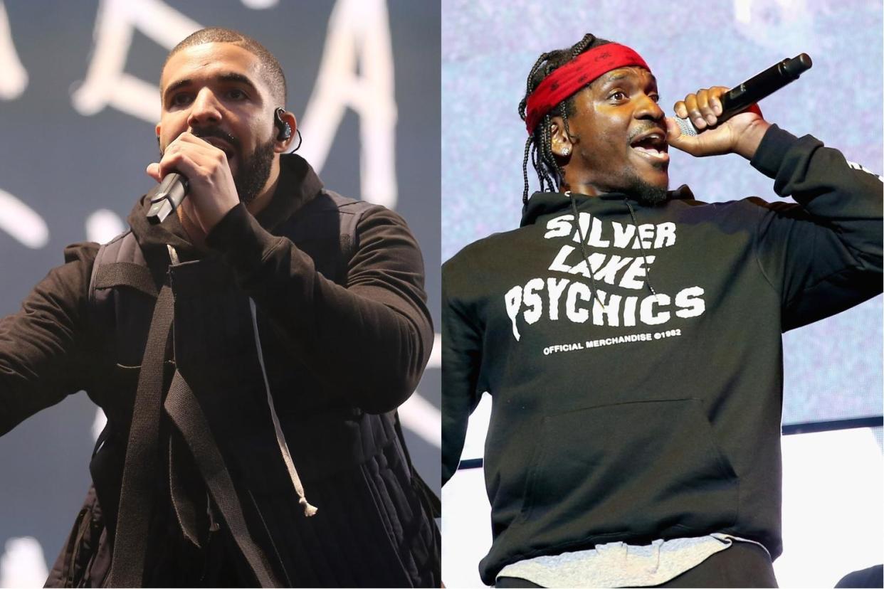 Hitting back: Drake has released a statement on Pusha T's diss track