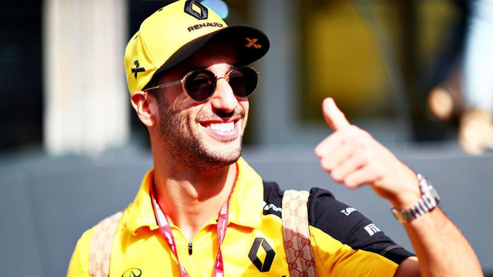 Ricciardo feels like he's having a positive influence at Renault. Pic: Getty