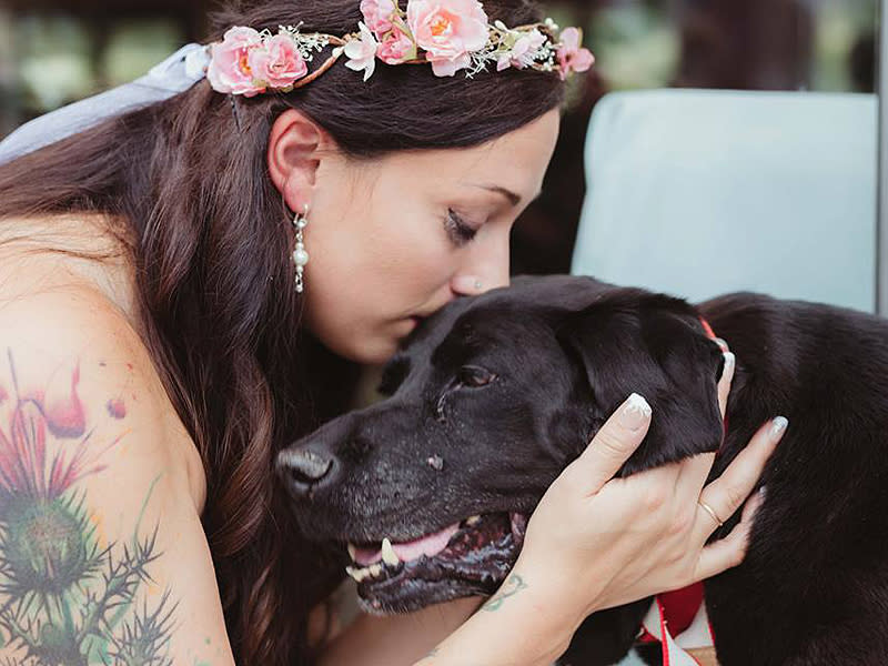 Colorado Bride's Dying Dog Carried Down Aisle at Her Wedding: 'He Had the Biggest Smile on His Face'| Wedding, Real People Stories