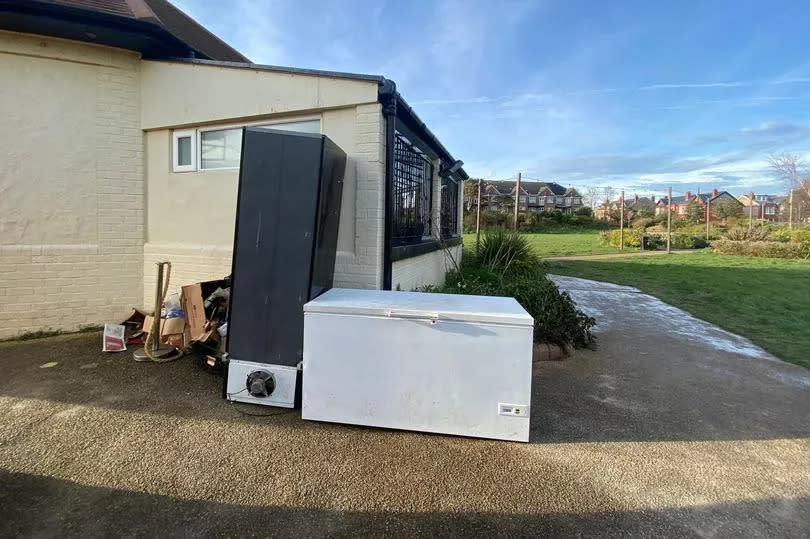 Fridges that had to be cleared from Tanskeys following flooding