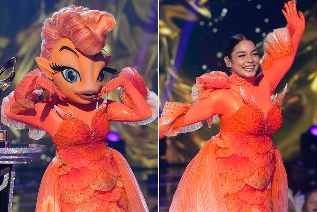 <p>Michael Becker / FOX (2)</p> Goldfish revealed as Vanessa Hudgens