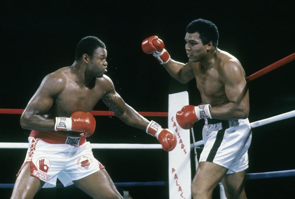 <p>By the start of the 1980s, boxing legend Muhammad Ali remained determined to hold onto his title of being the greatest of all time. In an attempt to continue his legacy and make money, Ali, who then was struggling with early symptoms of Parkinson's disease, arranged to box life-long friend and boxing opponent Larry Holmes. The fight was mostly one-sided, as Ali struggled to both attack and defend himself, and ultimately resulted in a loss as well as Ali's retirement.</p>