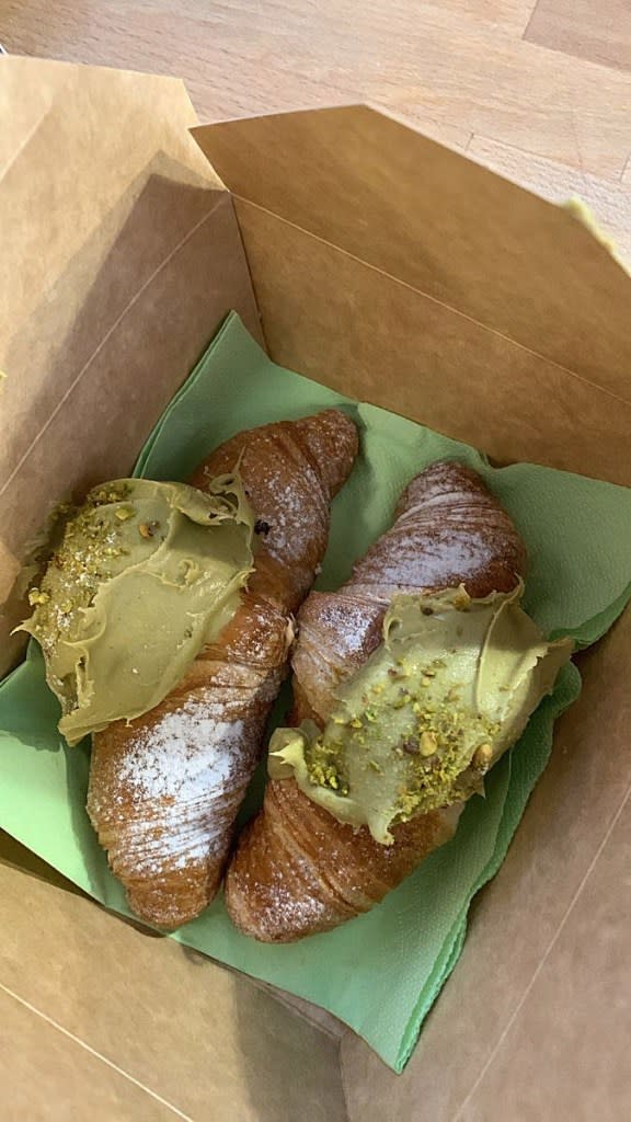 Pistachio croissants are a top seller at Casa Salvo.