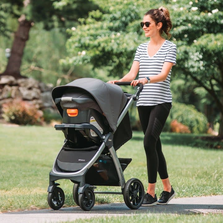 Person using the system as an infant stroller