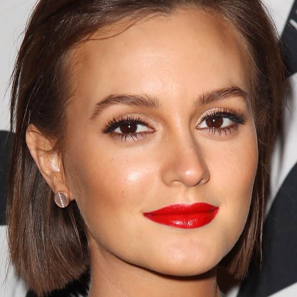 Leighton Meester bravely lopped off her locks this year to achieve that on-trend level bob. This style will be bang-on-trend in 2013 ©Rex