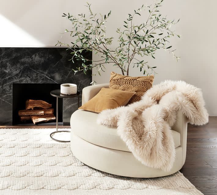 Pottery Barn Luxe Faux Fur Throw