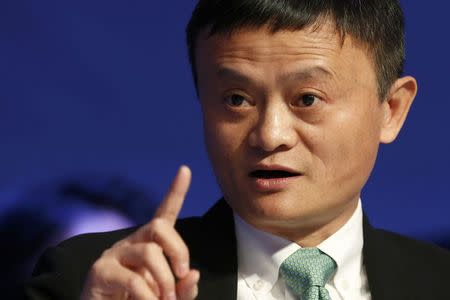 Alibaba executive chairman Jack Ma, attends the annual meeting of the World Economic Forum (WEF) in Davos, Switzerland, January 18, 2017. REUTERS/Ruben Sprich