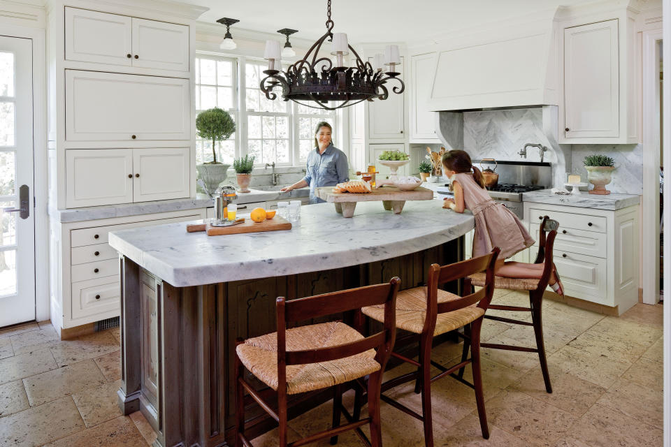 Antique Kitchen with Family-Friendly Design