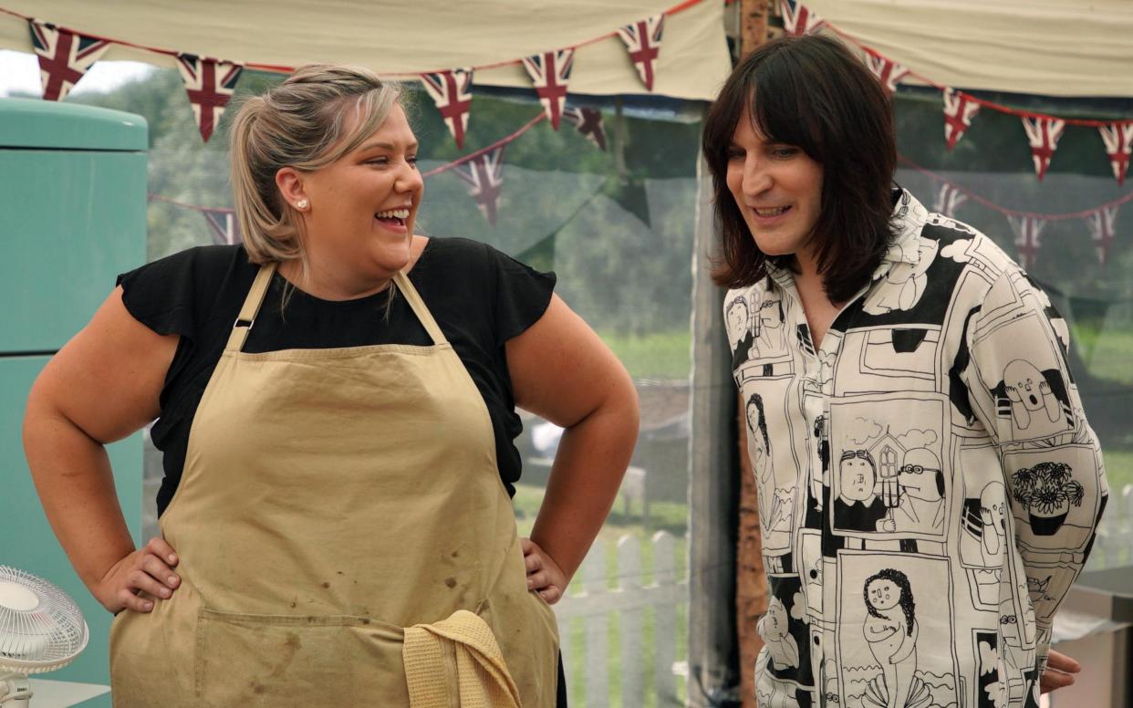 Laura Adlington and Noel Fielding on The Great British Bake Off - Channel 4