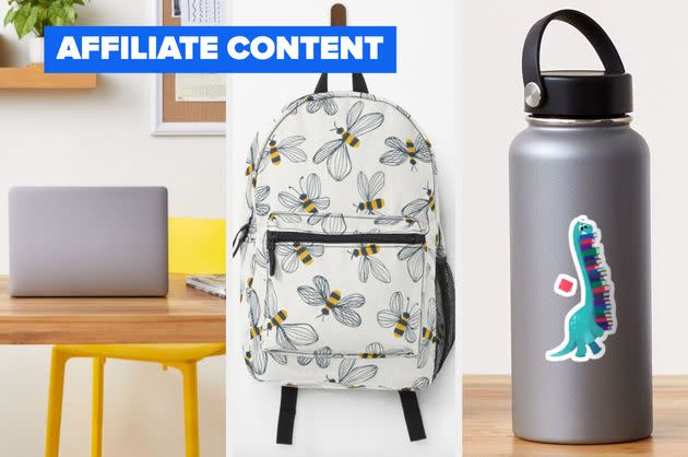 These back to school buys from RedBubble will get September off to a flying start. (Photo: RedBubble / HuffPost)