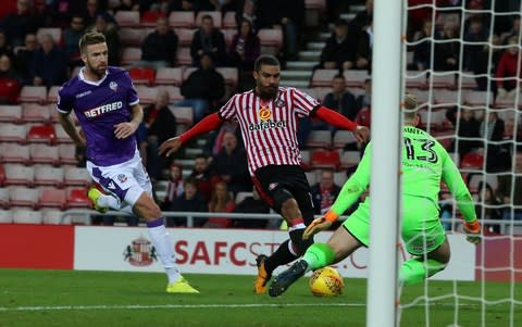 Lewis Grabban in action for Sunderland - Credit: Getty images