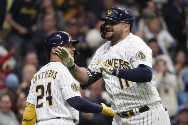 MLB HR Videos on X: Rowdy Tellez - Milwaukee Brewers (1) https