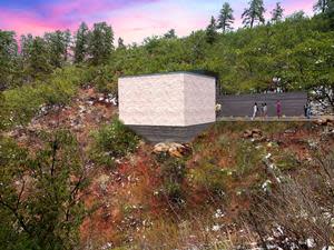 Rendering of new Skyspace for Green Mountain Falls by James Turrell, Edited by CL - HSE Architects of OKC.