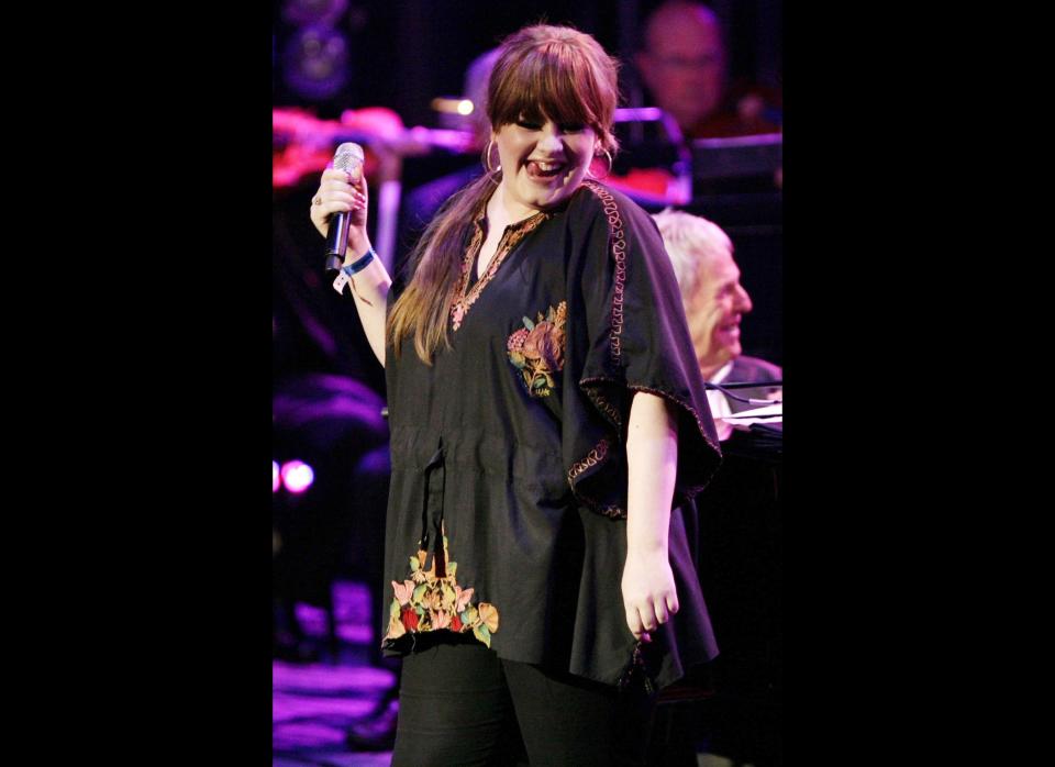 Adele performing in concert at the Bloomsbury Ballroom 