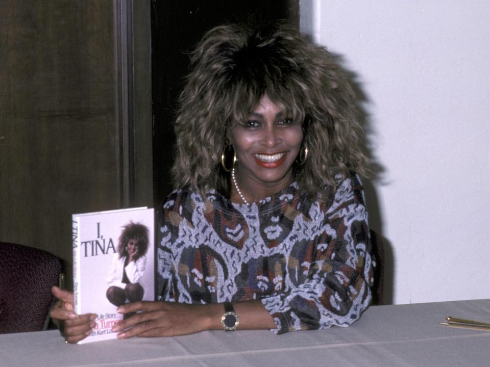 Tina Turner during Tina Turner Autographs Her New Book "I, Tina" - August 26, 1986 at UCLA in Los Angeles, California, United States.