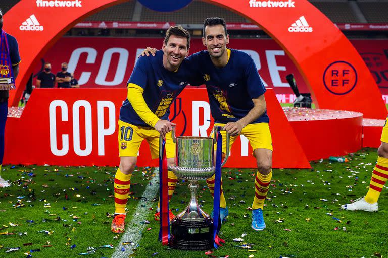 La Copa del Rey 2021 es el último título que ganó Messi con Barcelona; y también el equipo culé