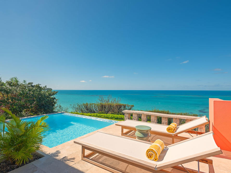 Private suites at Cambridge Beaches in Bermuda.