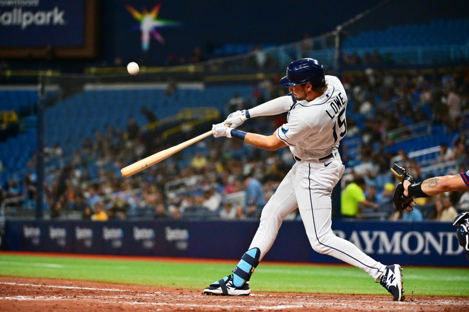 Josh Lowe # 15 de los Tampa Bay Rays tiene intriga de fantasía