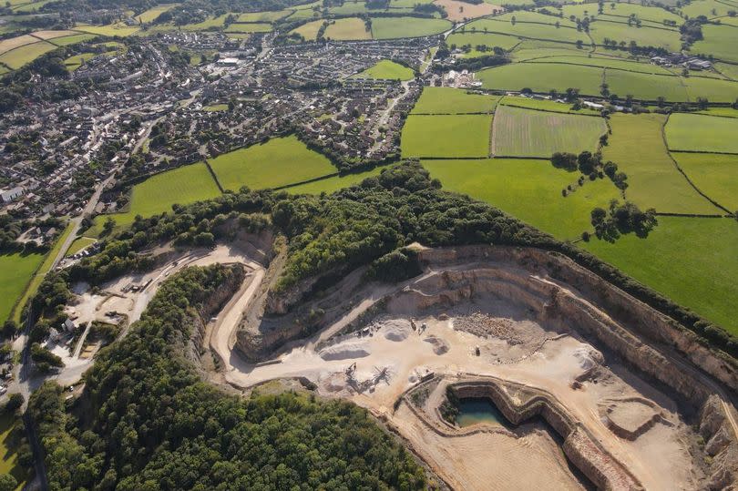 Aerial image of Denbigh Quarry