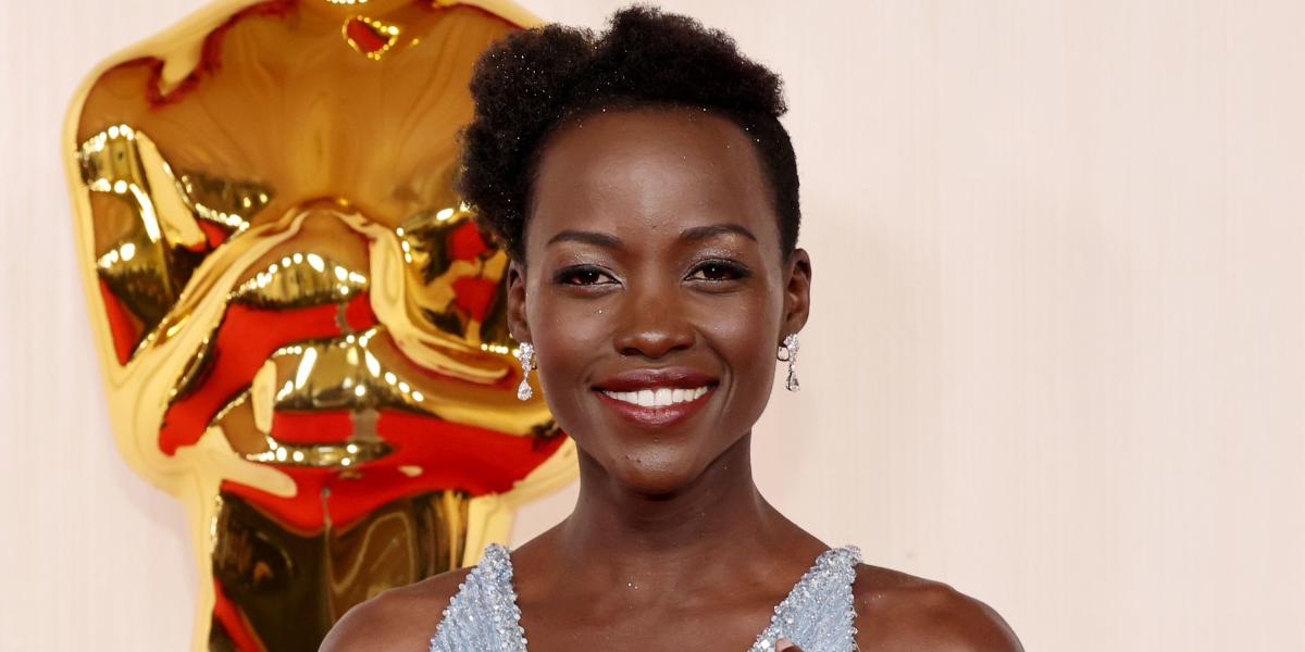 Lupita Nyong'o Wore a Sharp Leather Bustier