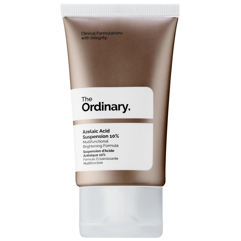 <p><a href="https://go.redirectingat.com?id=74968X1596630&url=https%3A%2F%2Fwww.sephora.com%2Fproduct%2Fthe-ordinary-deciem-azelaic-acid-suspension-10-P427411&sref=https%3A%2F%2Fwww.bestproducts.com%2Fbeauty%2Fg41850122%2Fbest-azelaic-acid-products%2F" rel="nofollow noopener" target="_blank" data-ylk="slk:Shop Now;elm:context_link;itc:0;sec:content-canvas" class="link ">Shop Now</a></p><p>Azelaic Acid 10% Suspension Brightening Cream</p><p>sephora.com</p><p>$12.20</p>