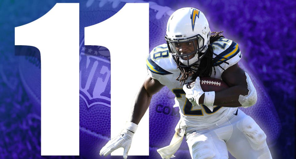 <p>Aside from one half at Buffalo this season, the Chargers haven’t played anywhere near their talent level. They should not be grinding out a two-point win at home against a 49ers team without Jimmy Garoppolo. (Melvin Gordon) </p>