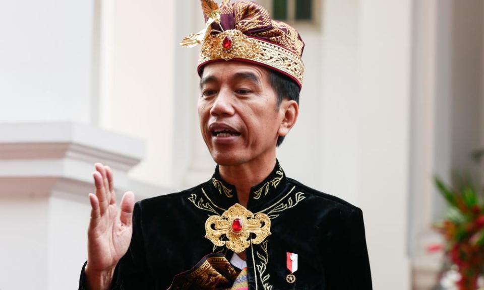 Indonesian President Joko Widodo, pictured here at a ceremony to celebrate Indonesia’s 74th Independence Day on 17 August, 2019, has called for calm in West Papua.