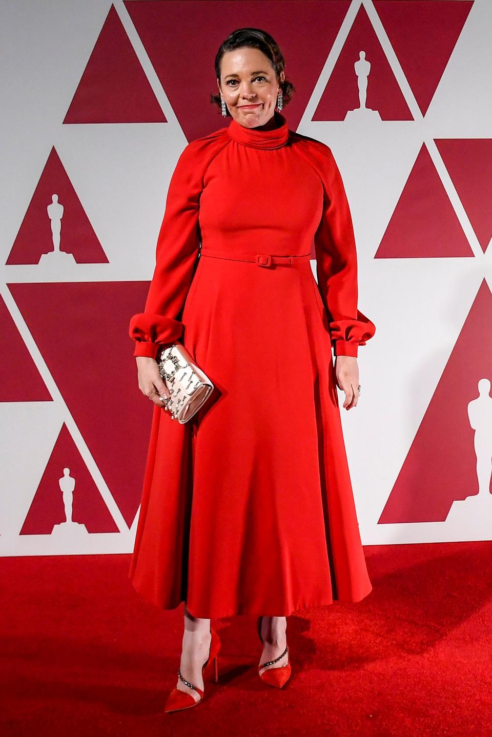 Olivia Colman at the 2021 Academy Awards wearing Dior haute coutureGetty