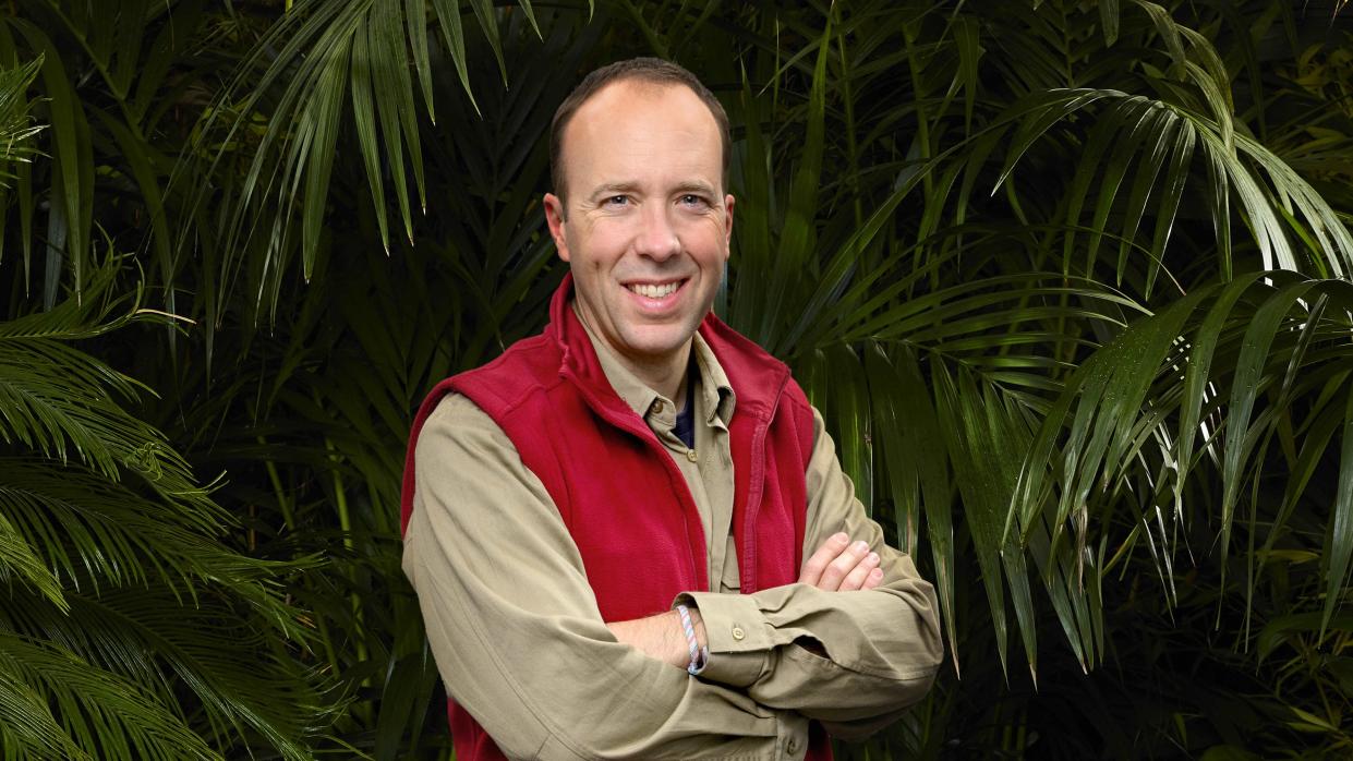 Matt Hancock has joined the jungle show. (ITV)