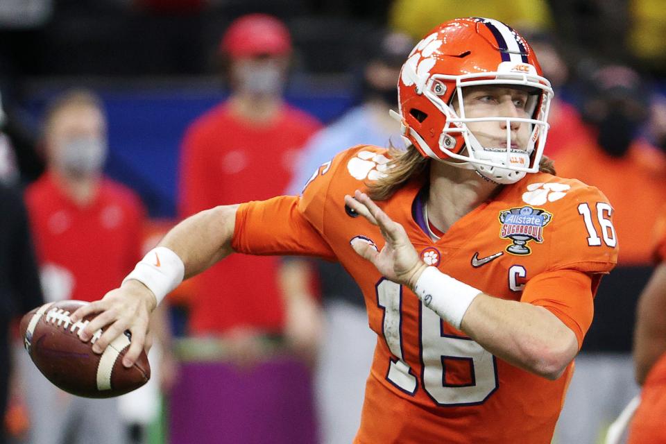 Clemson quarterback Trevor Lawrence is set to be the first overall pick in the 2021 NFL DraftGetty Images