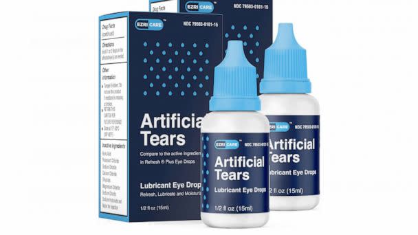 PHOTO: Global Pharma Healthcare is voluntarily recalling Artificial Tears Lubricant Eye Drops, distributed by EzriCare and Delsam Pharma, due to possible contamination. (EzriCare)