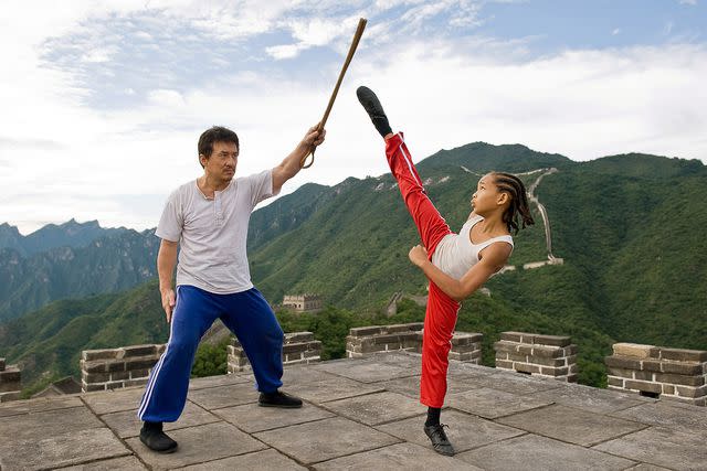 <p>Jasin Boland/Columbia Pictures/courtesy Everett Collection</p> Jackie Chan, Jaden Smith in 2010's 'The Karate Kid'