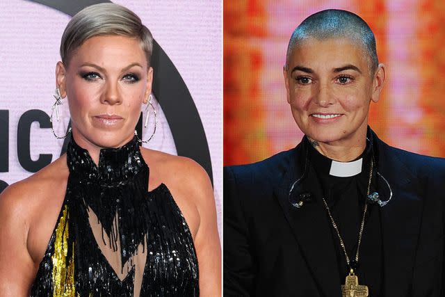 <p>Image Press Agency/NurPhoto/Shutterstock; Stefania D'Alessandro/Getty Images</p> Pink and Sinéad O'Connor